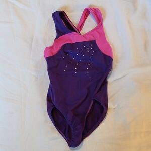 Danskin Purple and Hot Pink Girls' Size 6 Leotard